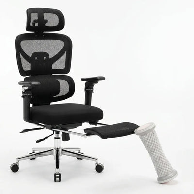 Ergonomic Office Chair Built for All-Day Comfort, 4D Headrest, Lumbar Support, Footrest Included