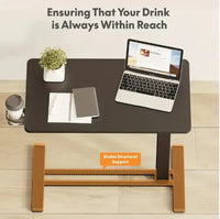 Standing Rolling Desk With Hidden Wheels | ErgoBackShield