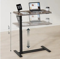 Standing Rolling Desk With Hidden Wheels | ErgoBackShield