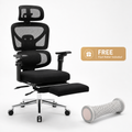 Ergonomic Office Chair Built to End Back Pain, 4D Headrest, Lumbar Support, Footrest Included