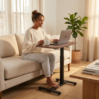 Standing Rolling Desk With Hidden Wheels — Lifestyle