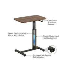 Standing Rolling Desk With Hidden Wheels — How It Works