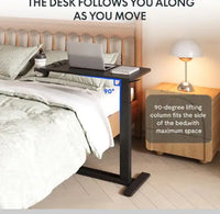 Standing Rolling Desk With Hidden Wheels | ErgoBackShield