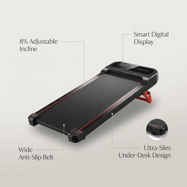 RHYTHM FUN Walking Pad Treadmill with Incline Under Desk Treadmill — Feature Infographic