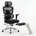 Ergonomic Office Chair Built for All-Day Comfort, 4D Headrest, Lumbar Support, Footrest Included
