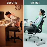Ergonomic Office Chair Built for All-Day Comfort, 4D Headrest, Lumbar Support, Footrest Included — product view 4