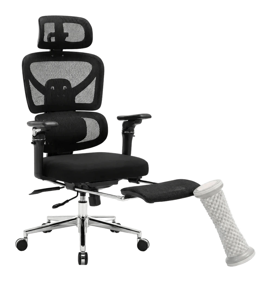 Ergonomic Office Chair Built for All-Day Comfort, 4D Headrest, Lumbar Support, Footrest Included product cutout