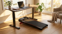 RHYTHM FUN Walking Pad Treadmill with Incline Under Desk Treadmill with Incline Treadmill for Home and Office 300 Lbs Portable Treadmill with Remote Control Compact Treadmill in LED Display — Lifestyle