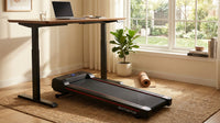 RHYTHM FUN Walking Pad Treadmill with Incline Under Desk Treadmill with Incline Treadmill for Home and Office 300 Lbs Portable Treadmill with Remote Control Compact Treadmill in LED Display — Lifestyle
