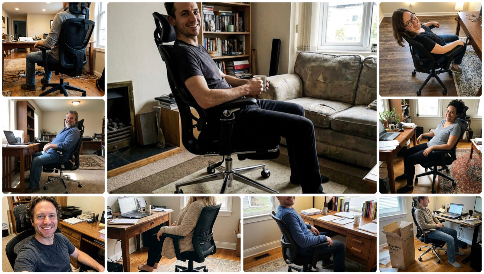 Real customers using the Ergo Back Shield